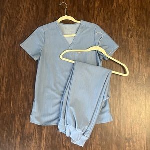 Figs Heather Indigo Scrub SET XS